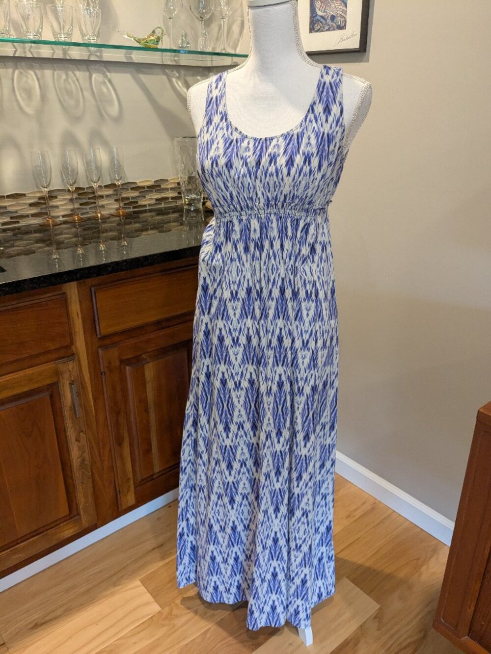 Daisy Fuentes Soft Purple Maxi Dress Sz S Summer Vacation Beach Sundress Comfy